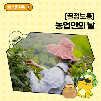 꿀정보통 농업인의 날 지속가능한 밥상을 지키는 방법 Feat 로컬푸드음식물쓰레기 줄이기